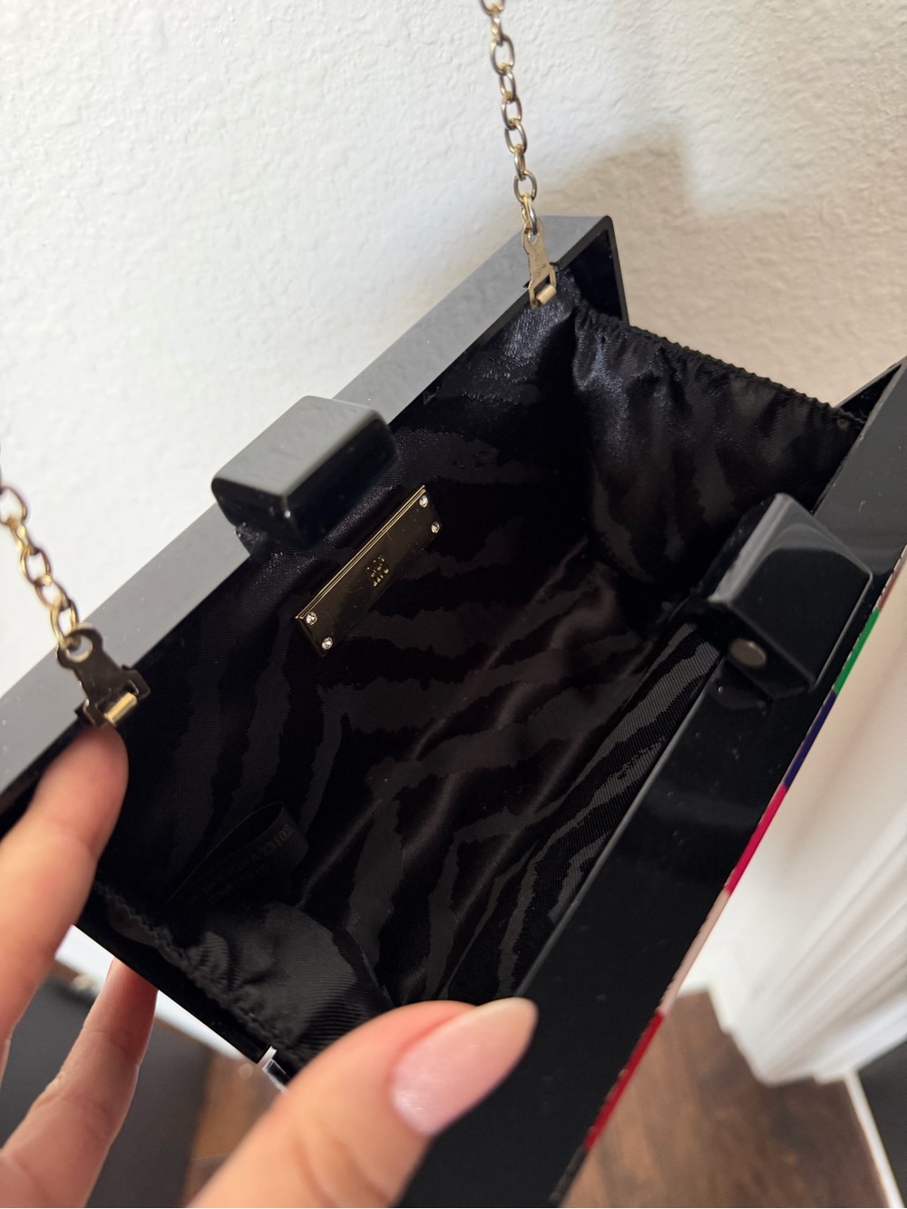 INC International Concepts Multicolor Acrylic Clutch - Picture 4 of 4